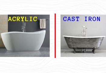 Acrylic vs. Cast Iron Tubs: What Are the Differences