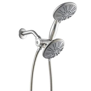 Ana Bath Spot Resist Brushed Nickel Dual Combo Shower