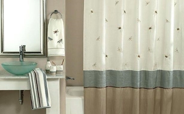 shower curtain and liner combo