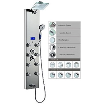 Blue Ocean 52" Aluminum SPA392M Shower Panel Tower