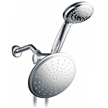 DreamSpa 3-way 8-Setting Shower Head and Handheld Shower Combo
