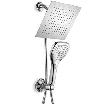 DreamSpa Ultra-Luxury 9" Rainfall Shower Head/Handheld Combo