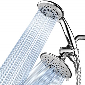 Hotel Spa 1831 Ultra-Luxury 3-way Dual Shower-Head