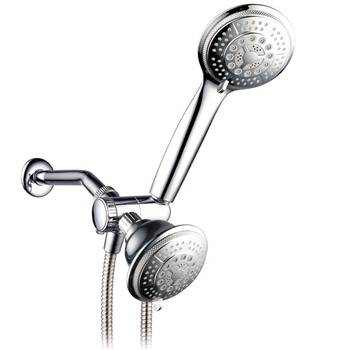 Hydroluxe 1433 24 Function 4" Face Dual 2 in 1 Shower Head System