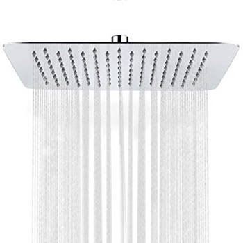 SR SUN RISE Luxury 12 Inch Large Square Stainless-Steel Rainfall Showerhead