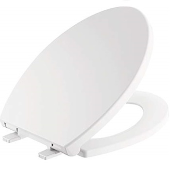 Delta Faucet Morgan Round Front Slow-Close White Toilet Seat