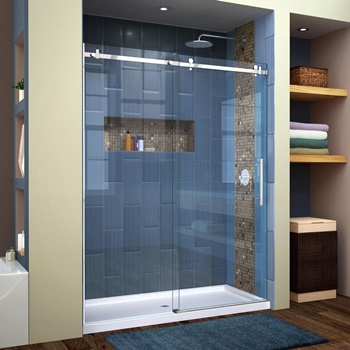 DreamLine Enigma Air 56-60 in. W x 76 in. H Frameless Sliding Shower Door