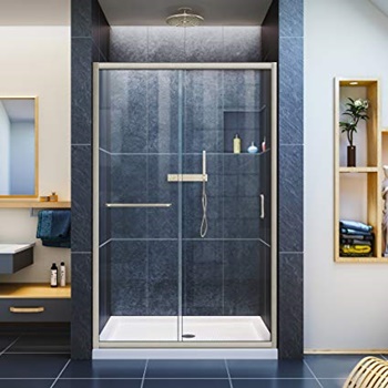 DreamLine Infinity-Z 44-48 in. W x 72 in. H Semi-Frameless Sliding Shower Door