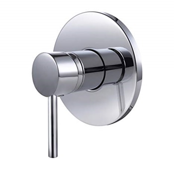 KES Bathroom Single Handle Mixing Valve Body and Trim Round