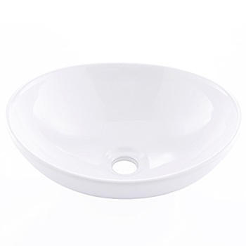KINGO HOME Above Counter Porcelain Ceramic Bathroom Vessel Sink