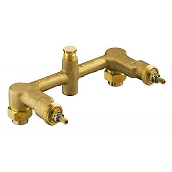 KOHLER K-302-K-NA Ceramic Wall-Mount Two-Handle Valve System