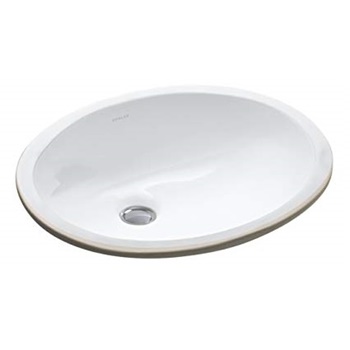 Kohler K-2209-0 Ceramic Undermount Oval Bathroom Sink