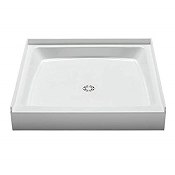 PROFLO PFSB3434WH Single Curb Rectangular Shower Pan