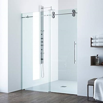 VIGO VG6041CHCL6074 Elan 56 – 60 Inch Sliding Frameless Shower Door